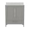Flash Furniture Haven 30 Inch Bathroom Vanity w/Sink, Storage Cabinet w/Soft Close Doors and Bottom Drawer, Gray FS-BN-4-30-KD-GY-GG - alternate 5
